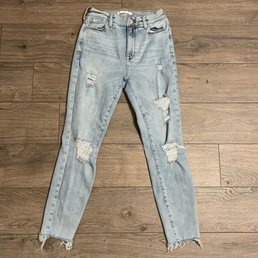 Pacsun Light Ripped High Rise Jean Leggings